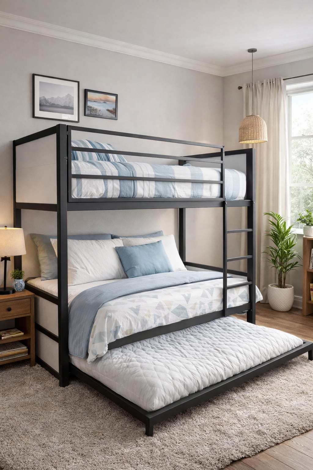 Camarote con estantes